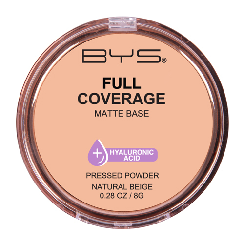 BYS FULL COVERAGE PRESSED POWDER NATURAL BEIGE