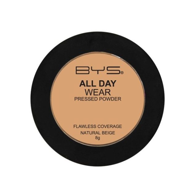 BYS ALL DAY WEAR PRESSED POWDER FLAWLESS COVERAGE 03 NATURAL BEIGE