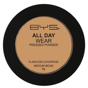 BYS ALL DAY WEAR PRESSED POWDER FLAWLESS COVERAGE 02 MEDIUM BEIGE