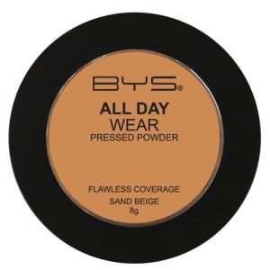 BYS ALL DAY WEAR PRESSED POWDER FLAWLESS COVERAGE 05 SAND BEIGE