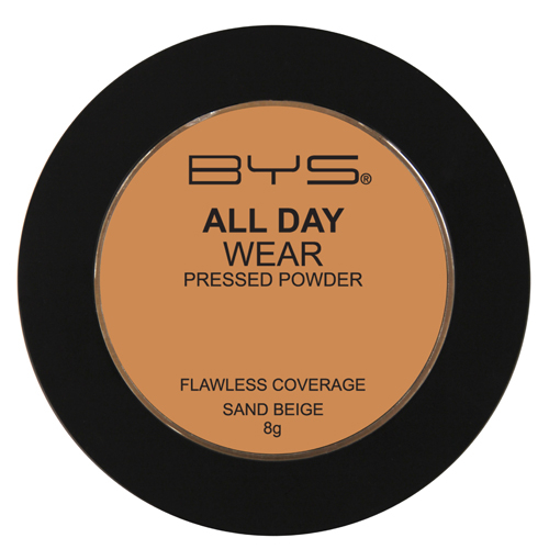 BYS ALL DAY WEAR PRESSED POWDER FLAWLESS COVERAGE 05 SAND BEIGE