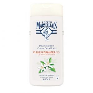 LE PETIT MARSEILLAIS DOUCHE ET BAIN FLEUR D'ORANGER BIO 650ML