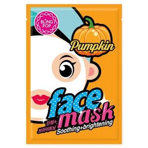 BLING POP MASQUE TISSU LISSANT ET ÉCLAIRCISSANT À LA CITROUILLE 20ML