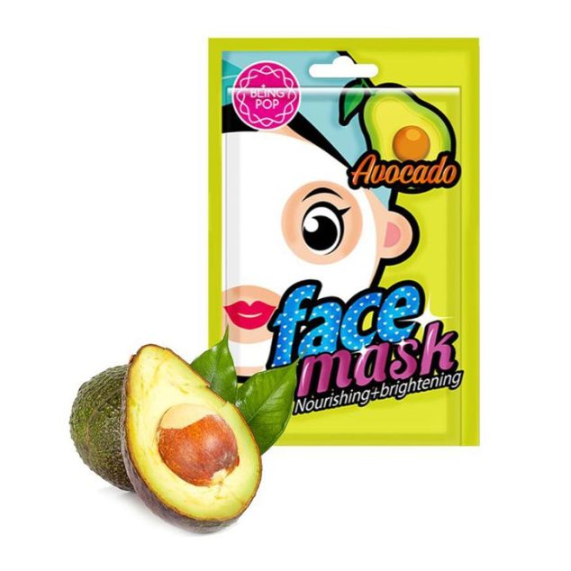 BLING POP MASQUE TISSU NOURRISSANT ET ÉCLAIRCISSANT À L'AVOCAT 20ML