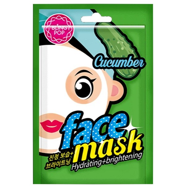 BLING POP MASQUE TISSU HYDRATANT ET ÉCLAIRCISSANT AU CONCOMBRE 20ML