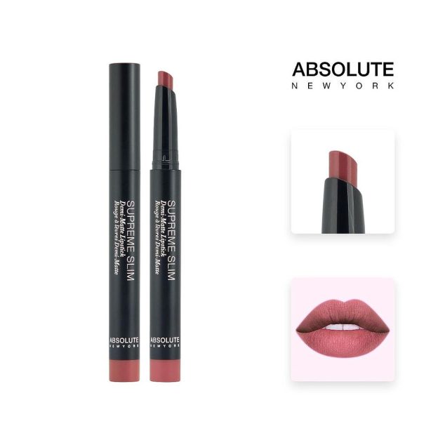 ABSOLUTE SUPREME SLIM ROUGE À LÈVRES DEMI-MATTE 53 ENGLISH ROSE