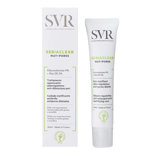 SVR SEBIACLEAR MAT+PORES SOIN MATIFIANT SÉBO-RÉGULATEUR 40ML