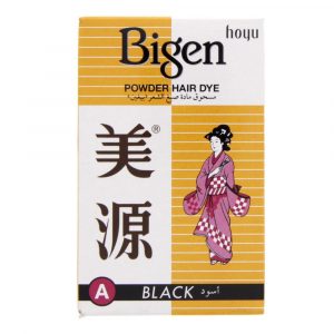 BIGEN PERMANENT POWDER HAIR DYE COLORATION PERMANENTE BLACK