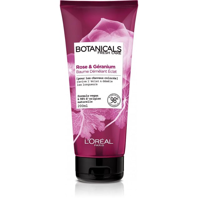 BOTANICALS BAUME DÉMÊLANT ÉCLAT ROSE ET GÉRANIUM 200ML