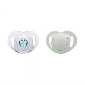 MAMAJOO SUCETTES ORTHODONTIQUES EN SILICONE (HIBOU+BLANC) +0MOIS