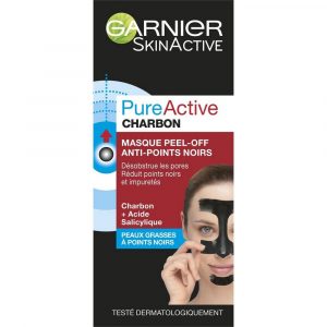 GARNIER PURE ACTIVE CHARBON MASQUE PEEL-OFF ANTI-POINTS NOIRS 50ML