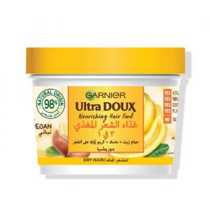 GARNIER ULTRA DOUX HAIR FOOD MASQUE NOURRISSANT CHEVEUX SECS 390ML