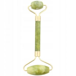 JADE ROLLER MASSEUR VISAGE DOUBLE FACE EN JADE VERT