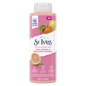 ST. IVES GEL DOUCHE EXFOLIANT CITRON ROSE ET ORANGE 473ML
