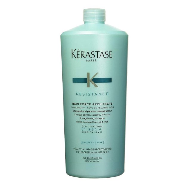 KÉRASTASE RESISTANCE BAIN FORCE ARCHITECTE SHAMPOOING RÉPARATEUR 1L