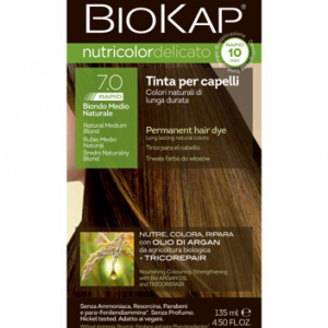 BIOKAP NUTRICOLOR DELICATO RAPID 7.0 BLOND MOYEN NATUREL
