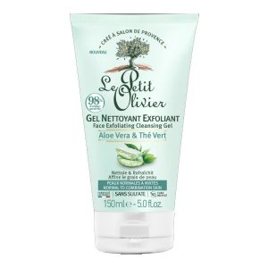 LE PETIT OLIVIER GEL NETTOYANT EXFOLIANT ALOE VERA ET THÉ VERT 400ML