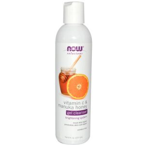 NOW SOLUTIONS GEL NETTOYANT VITAMINE C ET MIEL DE MANUKA 237ML
