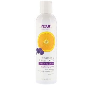 NOW SOLUTIONS TONIQUE PURIFIANT VITAMINE C & BAIES D'ACAI 273ML