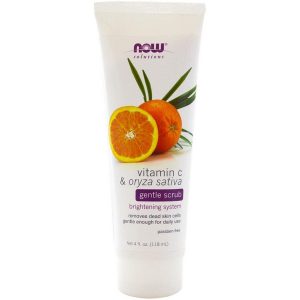 NOW SOLUTIONS GOMMAGE DOUX VITAMINE C ET ORYZA SATIVA 118ML