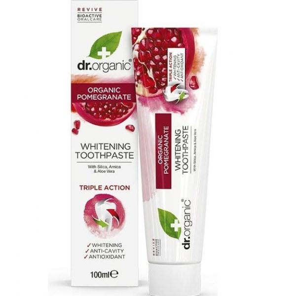 DR ORGANIC DENTIFRICE TRIPLE ACTION À LA GRENADE BIO 100ML