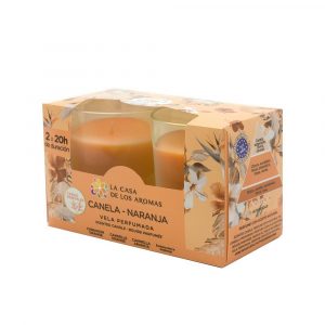MIKADO BOUGIE PARFUMÉE CANNELLE & ORANGE 140G x2