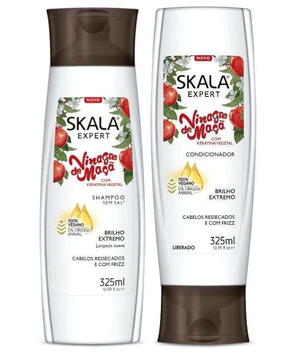 SKALA VINEGRE DE POMME KIT SHAMPOOING + CONDITIONER 325ML