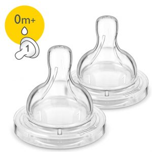 AVENT 2 TÉTINES CLASSIC+ DÉBIT NOUVEAU-NÉ 0M+