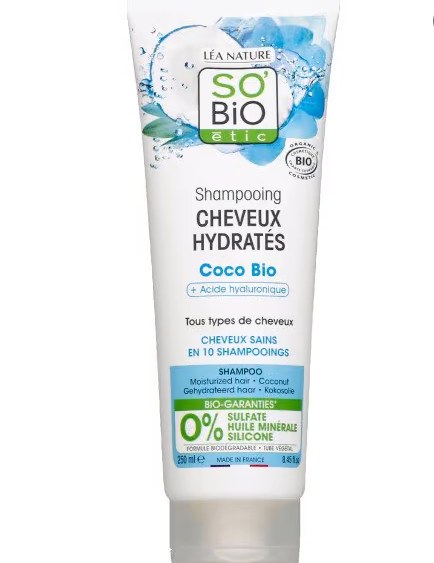 SO BIO SHAMPOOING CHEVEUX HYDRATÉS COCO BIO 250ML