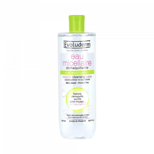 EVOLUDERM EAU MICELLAIRE DÉMAQUILLANTE PEAUX MIXTES À GRASSES 250ML