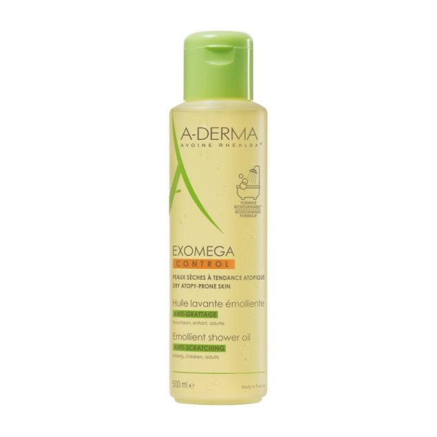 A-DERMA EXOMEGA CONTROL HUILE LAVANTE ÉMOLLIENTE ANTI-GRATTAGE 500ML