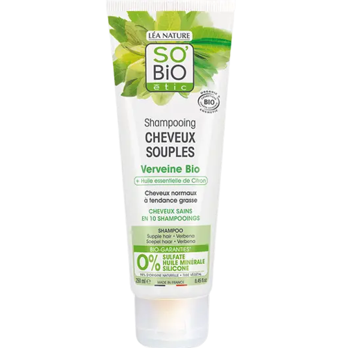 SO BIO SHAMPOOING CHEVEUX SOUPLES VERVEINE BIO 250ML