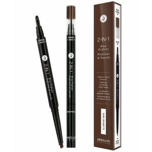 ABSOLUTE 2-IN-1 PERFECTEUR DE SOURCILS À DOUBLE EMBOUT 02 DARK BRUNETTE