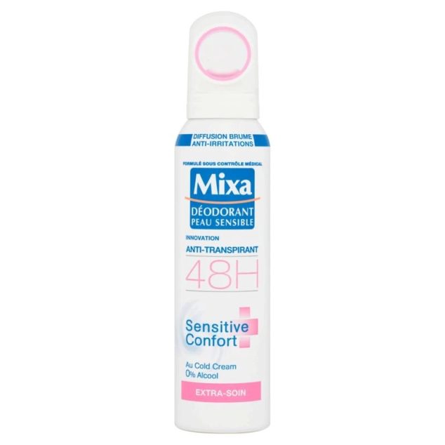 MIXA EXPERT PEAU SENSIBLE SENSITIVE CONFORT DÉODORANT 48H APAISANT 150ML