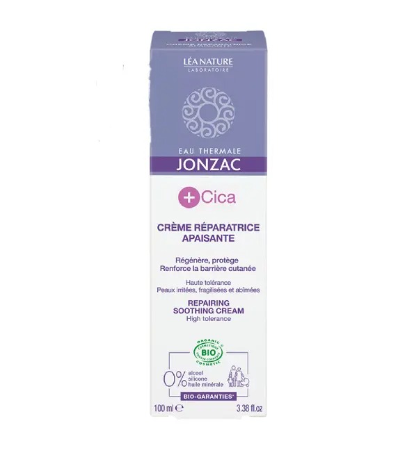 LÉA NATURE EAU THERMALE JONZAC +CICA CRÈME RÉPARATRICE APAISANTE BIO 100ML