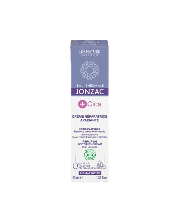 LÉA NATURE EAU THERMALE JONZAC +CICA CRÈME RÉPARATRICE APAISANTE BIO 40ML