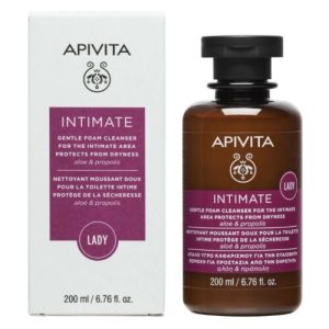 APIVITA INTIMATE NETTOYANT MOUSSANT DOUX POUR LA TOILETTE INTIME 200ML