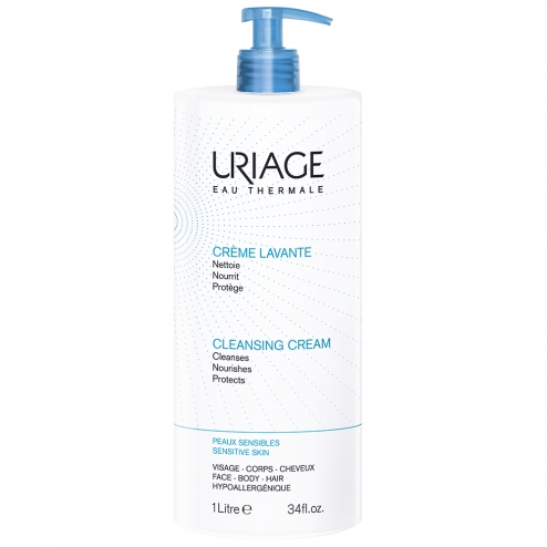 URIAGE CRÈME LAVANTE SURGRAS MOUSSANT SANS SAVON PEAUX SENSIBLES 1L
