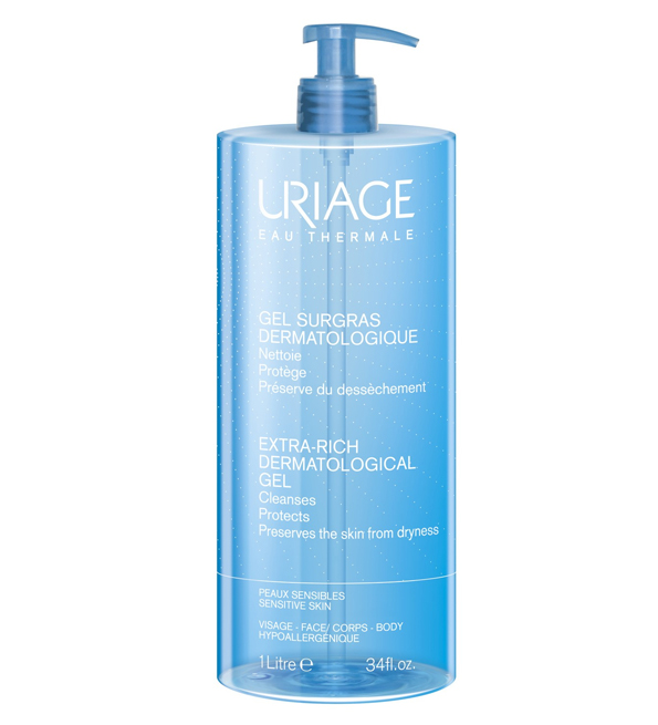 URIAGE EAU THERMALE GEL SURGRAS DERMATOLOGIQUE PEAUX SENSIBLES 1L