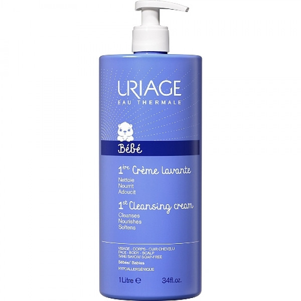 URIAGE BÉBÉ 1ÈRE CRÈME LAVANTE À L'EDELWEISS BIO 1L