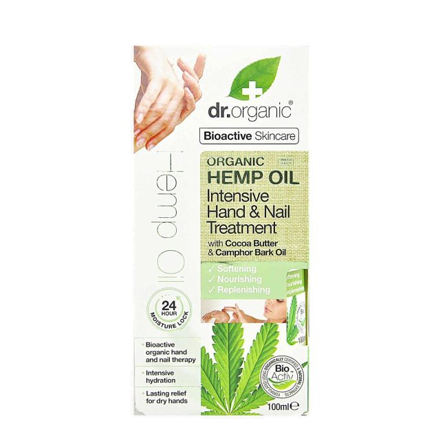 DR ORGANIC HUILE DE CHANVRE SOIN INTENSIF MAINS ET ONGLES 100ML