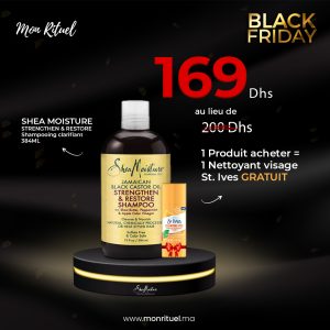 SHEA MOISTURE STRENGTHEN & RESTORE SHAMPOOING CLARIFIANT 384ML