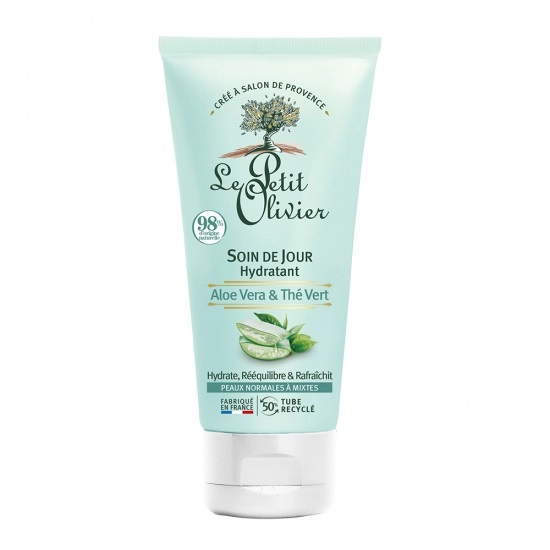 LE PETIT OLIVIER SOIN DE JOUR HYDRATANT ALOE VERA ET THÉ VERT 50ML