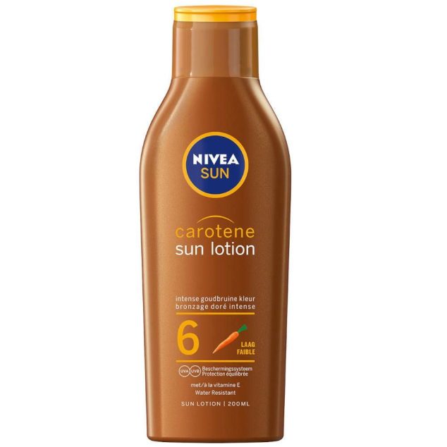 NIVEA SUN INTENSE BRONZE LAIT PROTECTEUR CAROTÈNE SPF6 200ML