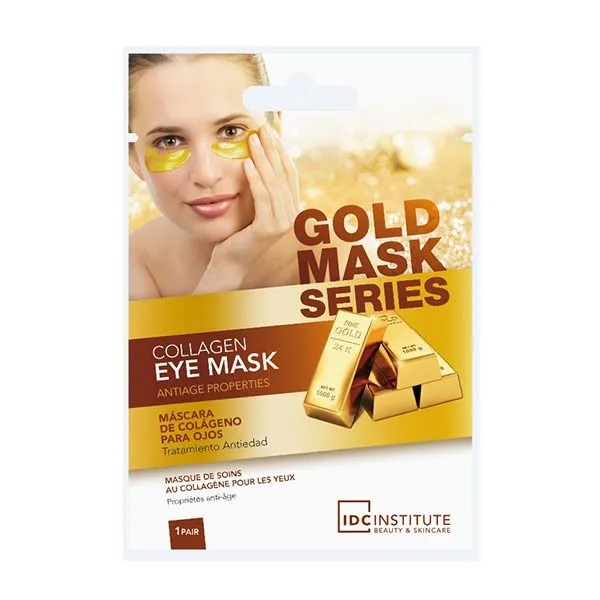 IDC INSTITUTE EYE MASK GOLD COLLAGEN MASQUE DE SOINS ANTI-ÂGE