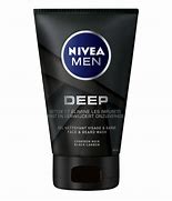 NIVEA MEN GEL NETTOYANT VISAGE ET BARBE DEEP AU CHARBON ACTIF 100ML