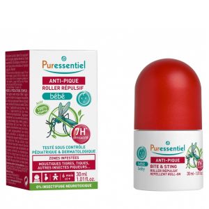 PURESSENTIEL ANTI-PIQUE ROLLER RÉPULSIF BÉBÉ 30ML