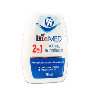 BIOMED DENTIFRICE 2-EN-1 PROTECTION TOTALE BLANCHISSANT 75ML