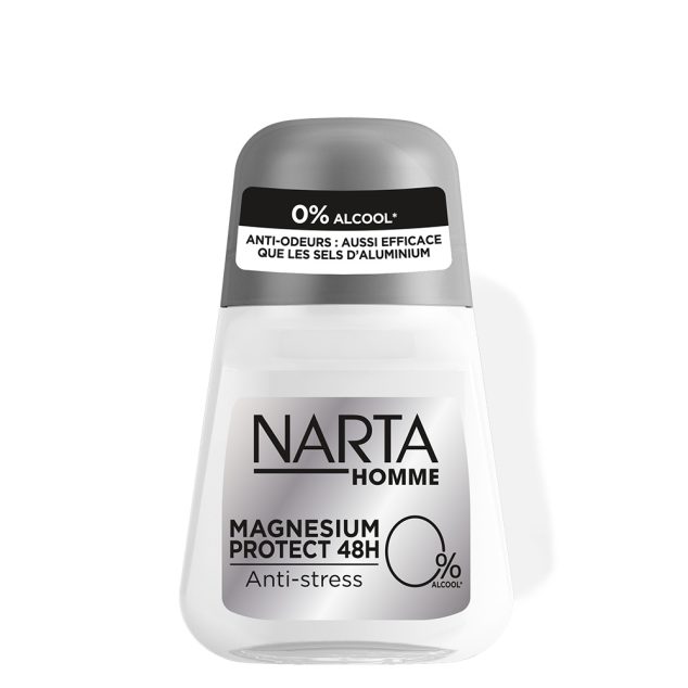NARTA HOMME MAGNESIUM PROTECT 48H DÉODORANT ANTI-STRESS SANS ALCOOL 50ML