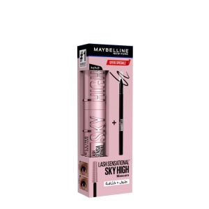 MAYBELLINE LASH SENSATIONAL SKY HIGH MASCARA + TATTOO LINER CRAYON GEL